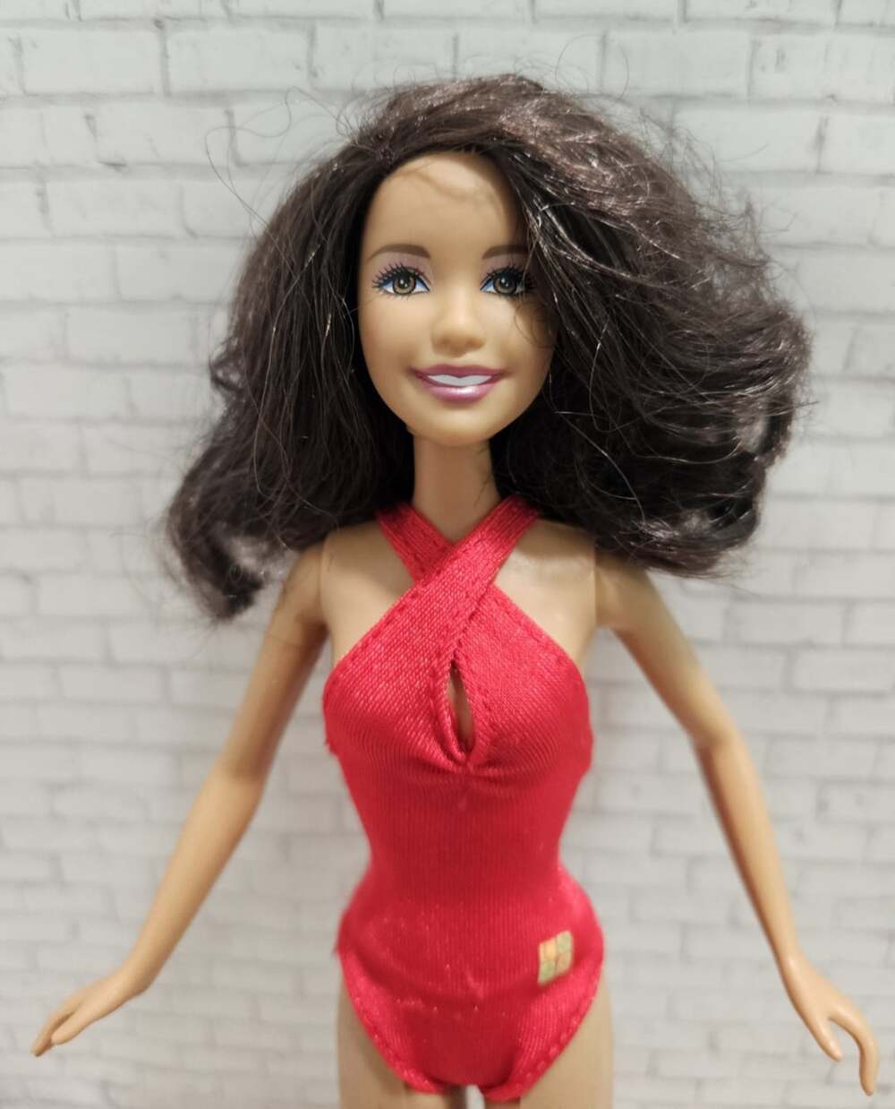 Mattel Disney High School Musical 2 Gabriella Lifeguard Doll Red Swimsuit Y2K